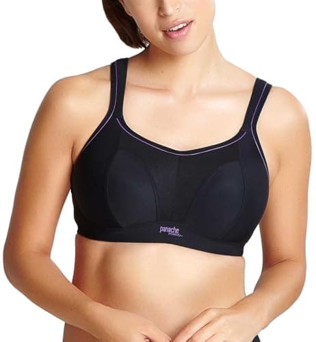 Image of Panache Women's Non-Wired Sports Bra, Black, 28E