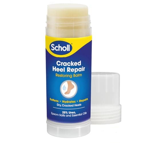 Image of Scholl Severe Cracked Heel Repair Restoring Balm, to repair Very Dry and Cracked Heels, Intensely Moisturising for Healthy Feet with 25% Urea, Epsom Salts and Essential Oils
