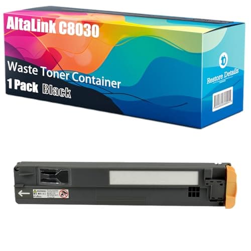 Image of High Yield AltaLink C8030 008R13061 Waste Toner Container Compatible for Xerox AltaLink C8030 C8035 C8045 C8055 C8070 EC8036 Phaser 7500 Printers, Unleash High-Definition Printing (Black)