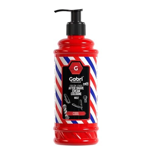 Image of Gabri Aftershave Cream & Cologne 2 in 1 400ml, Professional Barber Salon Quality, Mens After Shave Lotion, Cooling Citrus & Spice with Refreshing Effect (Cool)