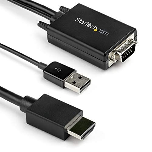 Image of StarTech.com 2m VGA to HDMI Converter Cable with USB Audio Support & Power - Analog to Digital Video Adapter Cable to connect a VGA PC to HDMI Display - 1080p Male to Male Monitor Cable