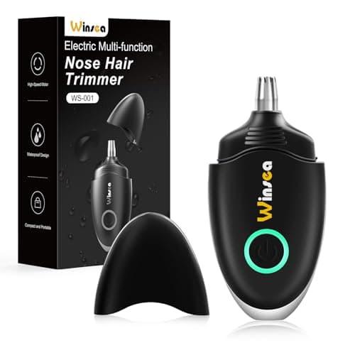 Image of Winsea Nose and Ear Hair Trimmer for Men and Women - Travel Trimmer, High Precision Nose Shaver, USB Rechargeable, Waterproof, Safe and Silent Operation, Design