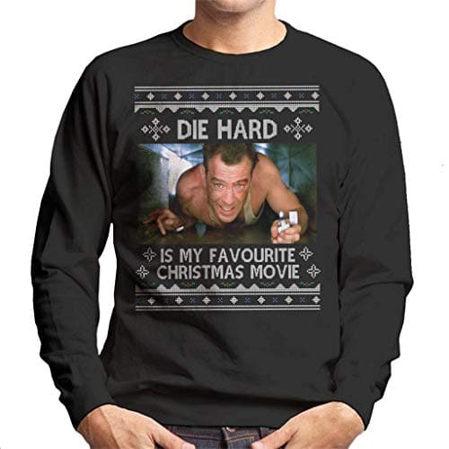 Image of Cloud City 7 Die Hard is My Favourite Christmas Movie Men's Sweatshirt Black