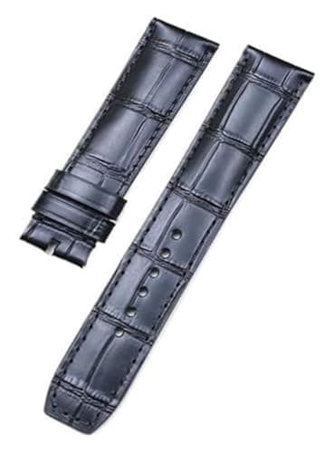 Image of For Baume for Mercier Watch Band Leather 20mm 22mm For Hampton for Classima for Accessories Top Layer Leather Watch Strap(Nero 22mm)