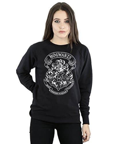 Image of Harry Potter Women's Hogwarts Crest Sweatshirt Large Black