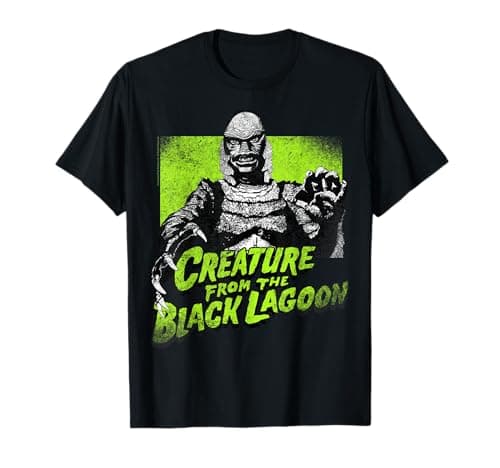 Image of Universal Monsters Creature From The Black Lagoon Green T-Shirt