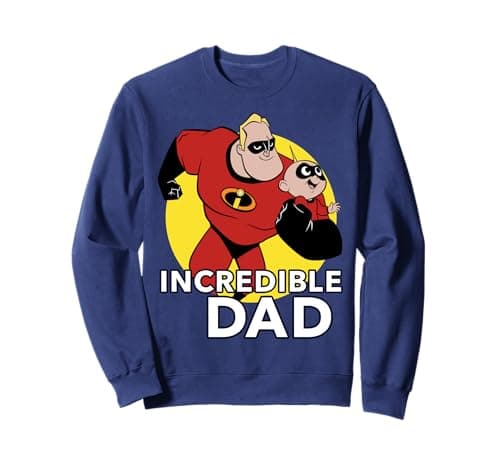Image of Disney Pixar Incredibles 2 Father's Day Incredible Dad & Son Sweatshirt