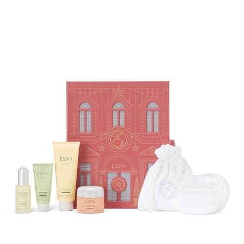 Image of ESPA | Glow Giving Collection | Worth £169 | Includes a Cleanser, Serum, Moisturiser, Face Mask & Cotton Cosmetic Pads