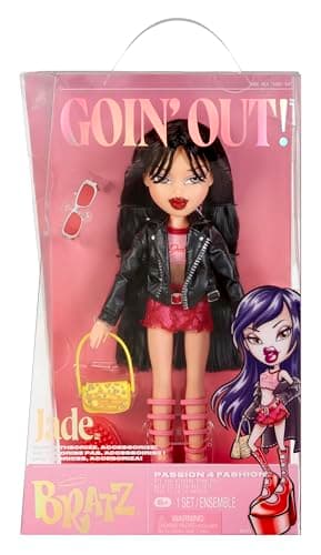Image of Bratz Goin' Out! Doll - Jade - 1 Collectible Fashion Doll with Accessories, Comes With an Outfit, a Purse, a Pair of Sunglasses, and a Brush - Kids Toy - Great for Ages 6 and Older