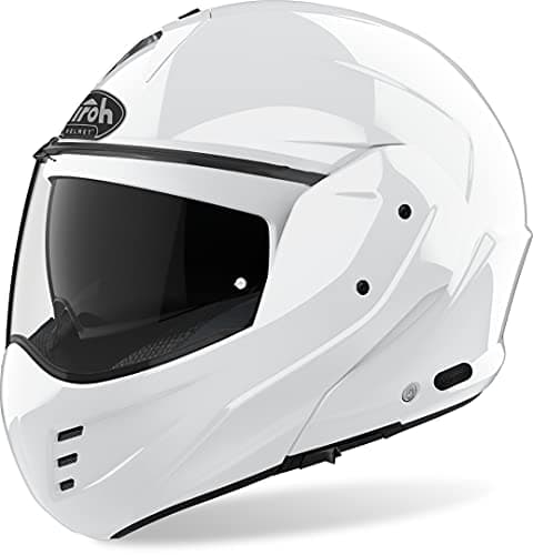 Image of Airoh Motorcycle Helmet Mathisse Color White Gloss M