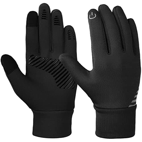 Image of WFX Kids Winter Cycling Gloves Running Boys Girls Touch Screen Anti Slip Thermal Ski Warm Children Outdoor Bike Sport Toddler Soccer Camping (L (9-10 Years), Black)