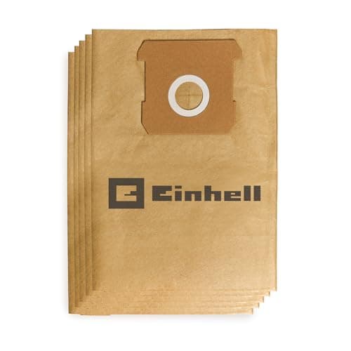 Image of Original Einhell dust collection bag 12 L (suitable for Einhell wet & dry vacuum cleaners with 12-litre containers, 12 L volume, includes 5 bags, made of paper)