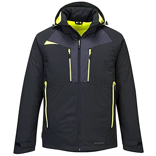 Image of Portwest DX4 Winter Jacket, Size: S, Colour: Black, DX460BKRS