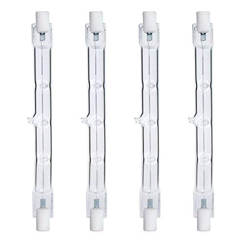 Image of Comyan 300W Equivalent R7s Linear Halogen Floodlight 4650lm 2700K J118 Security Light Bulb 118mm Length, Dimmable -Warm White, 4Pack
