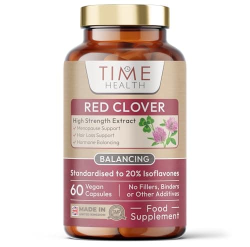 Image of Red Clover Extract – High Strength – 60 x 400mg Capsules – 80mg Isoflavones per Capsule – Spanish Origin – Vegan – Zero Additives – Pullulan