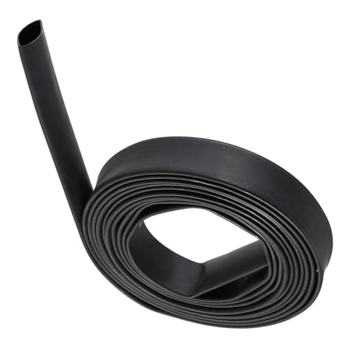 Image of TA-VIGOR 12.7mm Heat Shrink Tubing, 3M Length Heat Shrink Sleeving, 3:1 Ratio Adhesive-Lined Heat Shrink Tube for Electrical Insulation, Repairs, Wire Connectors, Wrap Cable, Black