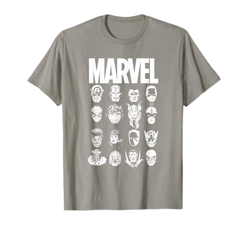 Image of Marvel Comics Multi Heads T-Shirt