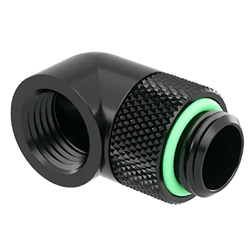 Image of Barrow G1/4 Male Rotary to 90 Degree Female Angle - Black