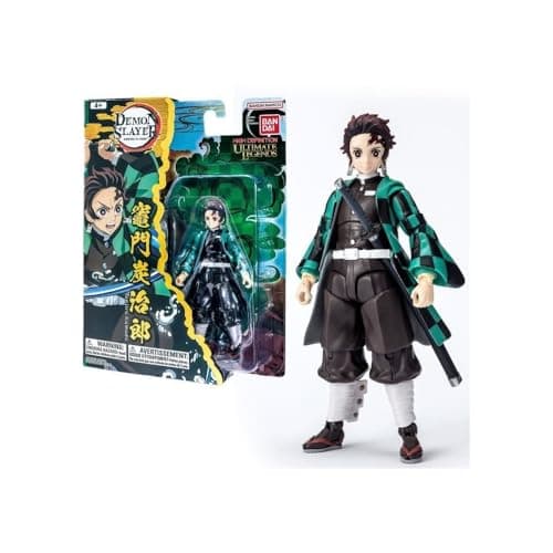 Image of BANDAI - Ultimate Legends HD - Demon Slayer Action Figure 12 cm - Tanjiro Kamado - Official Demon Slayer Licence - Articulated Tanjiro Figure - Toy for Children from 4 Years - VE88961