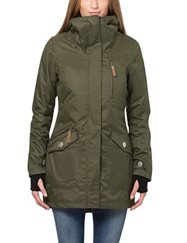 Image of Berydale Women's Coat: Wind and Waterproof Parka jacket, Green, 12 (Manufacturer size: M)