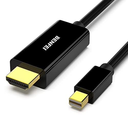 Image of BENFEI Mini DisplayPort to HDMI Cable, Mini DP to HDMI 4.5 Meter Cable (Thunderbolt Compatible) with MacBook Air/Pro, Surface Pro/Dock, Monitor, Projector