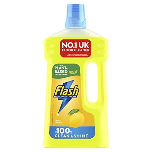 Image of Flash Multipurpose Floor Liquid Cleaner Crisp Lemon (950ML x 6). Up To 100% Dirt And Grease Removal