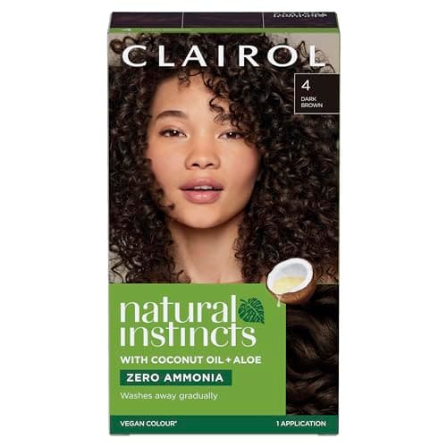 Image of Clairol Natural Instincts Semi-Permanent No Ammonia Hair Dye, 4 Dark Brown