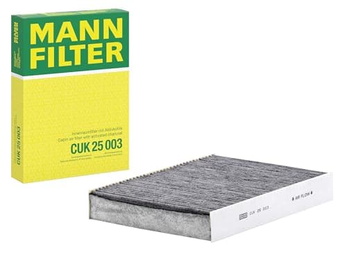 Image of MANN-FILTER CUK 25 003 Cabin Air Filter - Pollen Filter with Activated Carbon - for Cars + Transporters