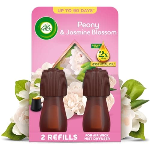 Image of Air Wick Essential Mist Aroma Balancing Peony & Jasmine 2 x 20ml