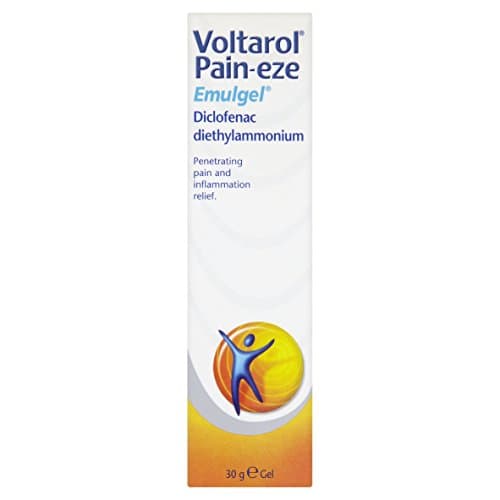 Image of Voltarol Pain-eze Emugel Pain and Inflammation Relief Gel, Multi, 30 g, Pack of 6