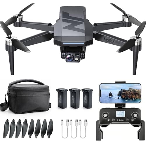 Image of 3-Axis Gimbal GPS Drone with Camera 4K, 90-Min Long Flight Time, 1000m Control Range, Auto Return, Auto Follow, Brushless Motor, RC Quadcopter for Beginners (Under 249g)