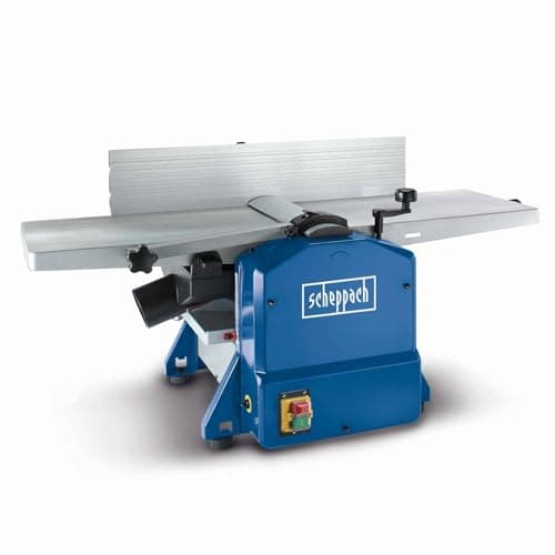 Image of Scheppach HMS1070 Planer Thicknesser | 1500W | 254mm Width | 120mm Height | Dual HS Blade | Tilting Fence | 2mm Chip Removal