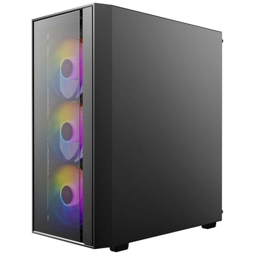 Image of ANTEC AX65 ARGB PC Case Midi Tower Gaming ATX, Black