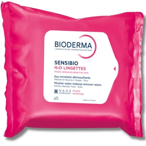 Image of Bioderma Sensibio H2O Micelle Solution Make-Up Removing Wipes, 25 Count