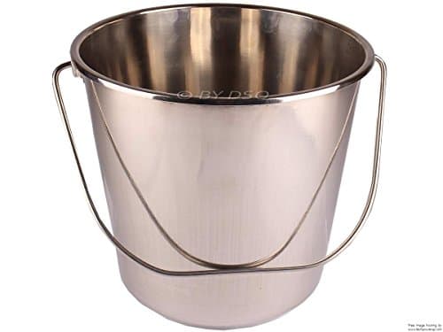 Image of 2xToolzone 12 Litre Stainless Steel Bucket
