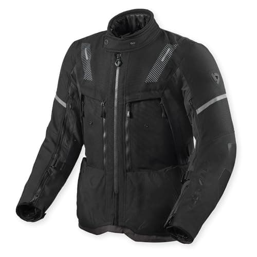 Image of Revit Sand 5 H2O Motorcycle Textile Jacket, black/grey, M