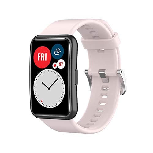 Image of INF Strap Compatible with Huawei Watch Fit (TIA-B09/TIA-B19)/Huawei Watch Fit New/Fit Special Edition (B39) Watch Straps with Non-Slip Buckle, Waterproof Silicone Replacement Strap for Men and Wom