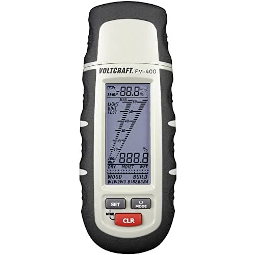 Image of VOLTCRAFT FM-400 Material Moisture Meter Measuring Range Construction Moisture (Range) 0.1 to 24% Vol Measuring Range Wood Moisture