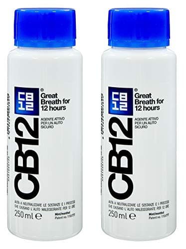 Image of CB12 Mint Menthol Safe Breath Mouthwash (250ml) - Pack of 2 by Grocery