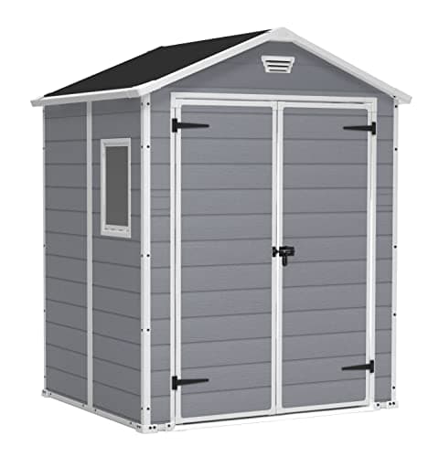 Image of Keter Manor Garden Shed 6x5ft, Grey