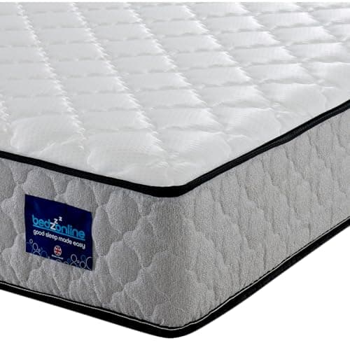 Image of BEDZONLINE Air Feel Orthopedic Mattress - Memory Foam and Spring Mattress | Perfect Ergonomical Sleeping Position | 20cm Depth | 4ft6 Double