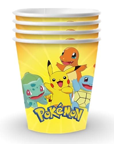 Image of Pokémon Party Supplies | Party Tableware | 15+ Years | Cup | 10 Pieces