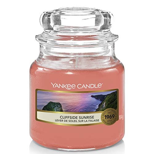 Image of Yankee Candle Scented Candle | Cliffside Sunrise Small Jar Candle | Burn Time: up to 30 Hours