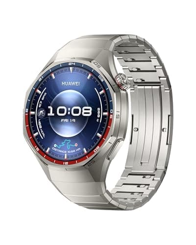 Image of HUAWEI WATCH GT 6 Pro GPS Smart Watch 46mm, Pro Cycling Mode, Fitness Watch, Heart Rate Monitor, Fitness Tracker, Running Watch, Step Counter, 21-Day Battery, AMOLED, Titanium, iOS & Android, Silver