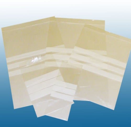 Image of 1000 Clear Grip Seal Resealable Polythene Plastic Bags Write On Panel 200 x 275mm / 8 x 11" 45mu