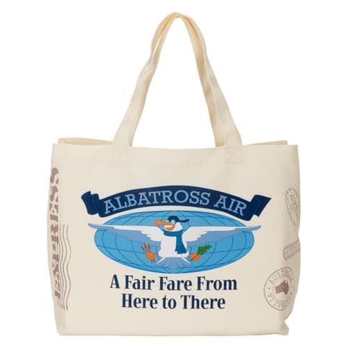 Image of Loungefly Disney The Rescuers Down Under Oversize Canvas Tote Bag