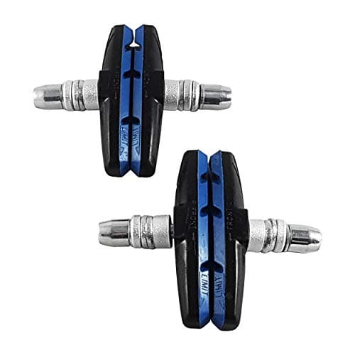 Image of CZ Store - Bike V-Brake Set - 4 PCS -✮✮LIFETIME GUARANTEED✮✮- Complete Set of Rubber Brake Pads for Bicycle Caliper - Block with Washers, Fixing Nuts, Easy to Install - Blue