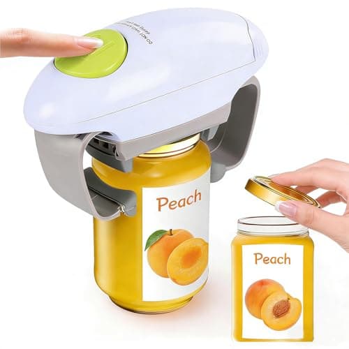 Image of Electric Can Opener,Geichan One Touch Switch Electric Jar Opener,Saves Time and Effort Automatic Electric Bottle Opener for Seniors, Arthritic, Chef,Eliminate Hands and Injured Hand