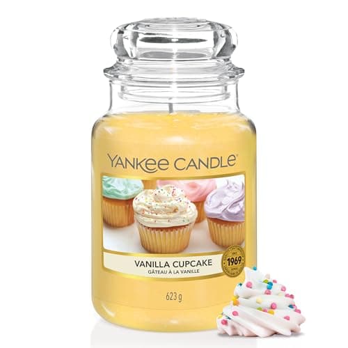 Image of Yankee Candle Scented Candle | Vanilla Cupcake Large Jar | Long Burning Candles: up to 150 Hours | Perfect Gifts for Women