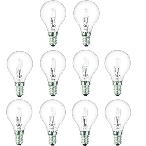 Image of Swan Low Energy Halogen Golf Ball 18W E14 Clear - Small Edison Screw (SES) - 10 Pack